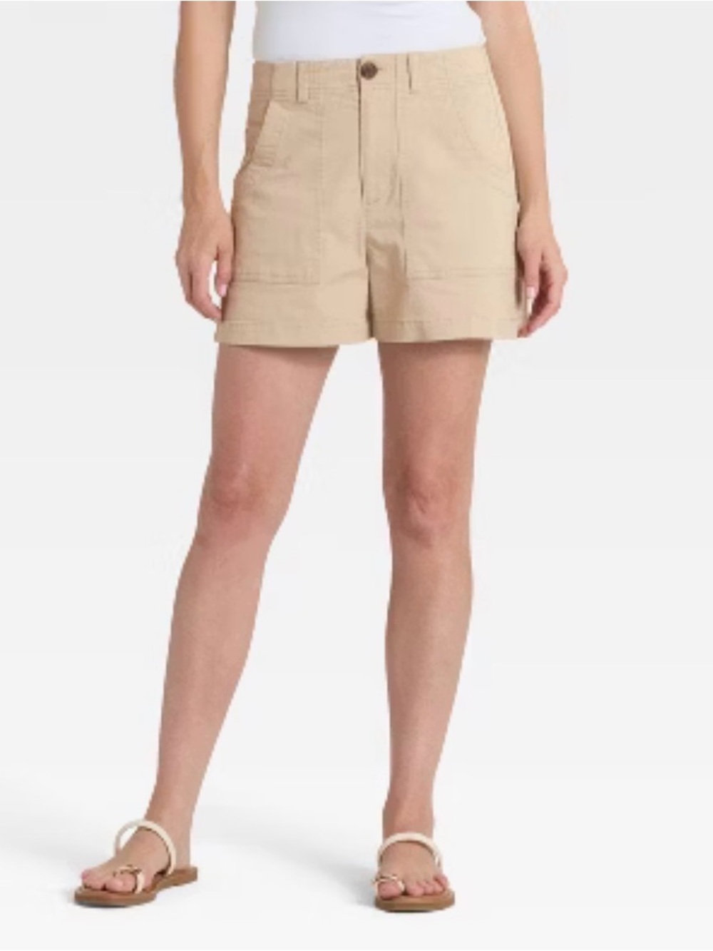 Universal Thread Women's Tan Utility Bermuda Shorts size 12